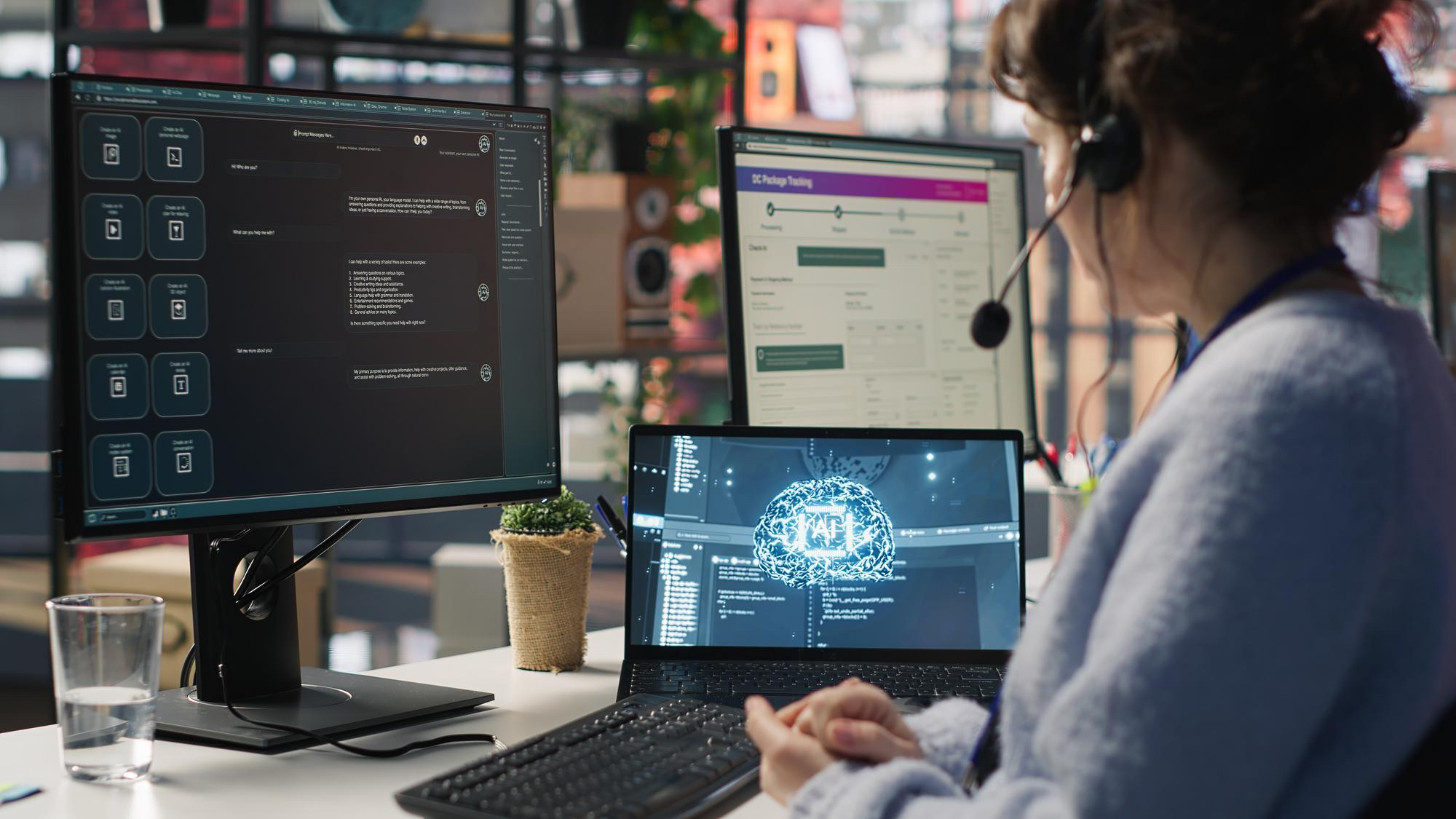 A Zouma engineer reviewing AI output on the operations floor